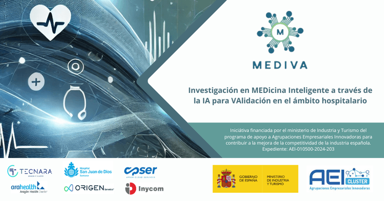 MEDIVA project banner showing AI in intelligent medicine for hospital validation.